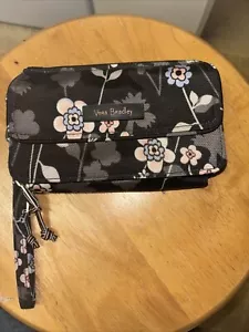 Vera Bradley Trifold Wallet RFID BLOCKING Nylon MULTICOLOR FLORAL - Picture 1 of 8