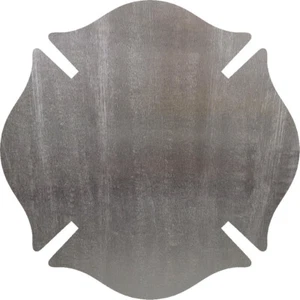 Fireman Badge Steel Cut Out Metal Art Decoration - Picture 1 of 1