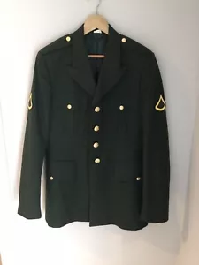 US ARMY UOMO 41L MILITARE SERVICE ABITO BLU BLU ASU UNIFORME CAPPOTTO GIACCA - Foto 1 di 8
