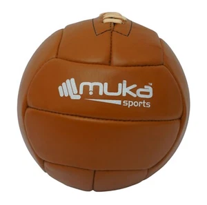 Muka Retro Fußball 90er Jahre Replik Ball 25 Panel Größe 5 Lederball Neu - Bild 1 von 5