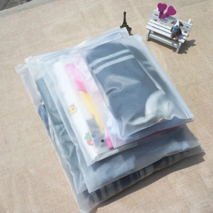 5pcs Zip Lock Plastic Storage Bag Reclosable Resealable Zipper Pouch for Clothes - Picture 1 of 7
