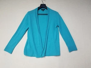 Cashmere Charter Club Womens Blue Cardigan Sweater Size Medium Distressed Pics - Picture 1 of 15