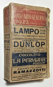 Touring Club Italiano - General Annual 1922 - Agentur Fiat Automobili - Bild 1 von 2