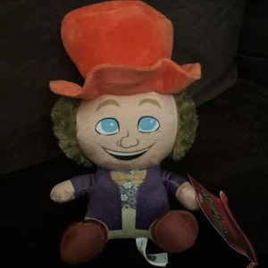 Willy Wonka und die Schokoladenfabrik Plüschtier 8 Zoll Plüschtier Stofftier Fabrik Neu mit Etikett - Bild 1 von 2