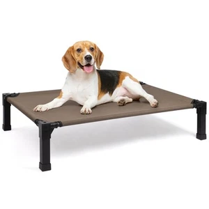 Elevated Dog Bed Cooling Raised Pet Cot with Chew Proof Washable Breathable Mesh - Picture 1 of 8