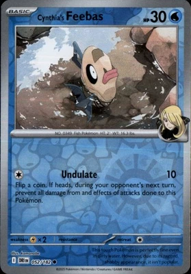 Cynthia's Feebas Reverse Holo Common SV10: Destined Rivals 052/182 NM - Image 1 of 2