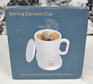 Stirring And Warming Ceramic Coffee Cup White - Picture 1 of 1