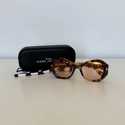 MARC JACOBS MJ 1029/S Estilo Retro Marco Ámbar Marrón Gafas Ojo de Gato Foto 1 de 4