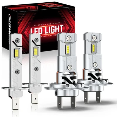For Hyundai Sonata 2006-2008 4X H1+H7 Combo LED Headlights Hi/Lo Beam Bulbs Kit - Image 1 of 4