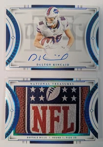 National Treasures Dalton Kincaid Rookie Jumbo Prime Signature Booklet /10 Bills - Picture 1 of 3
