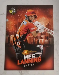 MEG LANNING CRICKET SIGNED IN PERSON Tap n play CA CARD GENUINE - Picture 1 of 1