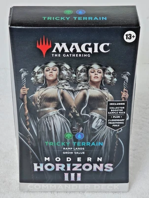 MTG Modern Horizons 3 TRICKY TERRAIN Commander Deck - 100 Card Deck - BRAND NEW - Image 1 of 4