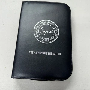 Pinceles Sigma Cepillo de Maquillaje de Cuero Negro Estuche de Viaje Organizador Tiene Capacidad para 15 Pinceles - Imagen 1 de 9