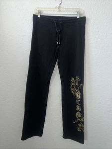 BCBG MAX AZRIA Black/Gold Sweatpants Woman Size M $160.00 Retail Price - Picture 1 of 13