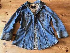 Chaqueta vaquera Burberry London con cuello manga larga abotonada talla 38 para mujer - Imagen 1 de 5