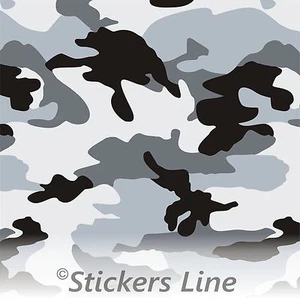 Película Adhesiva Camuflaje Ártico 1.30 x 25M Adhesivo Camuflaje Camo Camuflaje - Imagen 1 de 1
