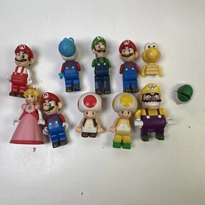 Super Mario Knex Figures Lot Of 10 Mario Luigi Peach Wario Yoshi - Picture 1 of 13
