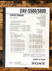 Sony DAV-S500 DAV-S800 AV System  Service Manual *Original*