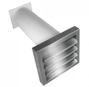 Teleskop-Mauerkasten Ø 125mm Lüftungsgitter Edelstahl Dunstabzug Küche *527168 - Bild 1 von 4