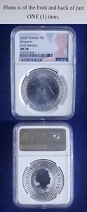 2022 P Australia Silver Kangaroo NGC MS70 $1 Early Releases FLAG Label 241460 - Picture 1 of 1