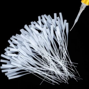 100Pcs Glue Micro-Tips Plastic Glue Bottle Glue Extender Precision Applicator - Picture 1 of 2