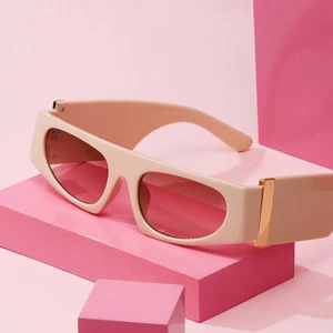 Oversized Steampunk Cat Eye Square Sunglasses Mens Women Hip Hop Shades Glasses - Picture 1 of 15