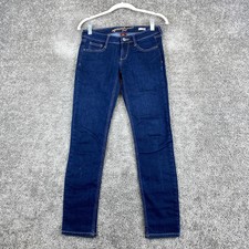 Arizona Jean Co. Super Skinny Jeans Juniors 1 Short Blue Rinse Low Rise 5-Pocket