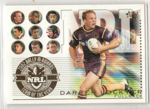 🔥 2003 XL DALLY M FULLBACK OF THE YEAR DARREN LOCKYER  TY1🔥 - Picture 1 of 1
