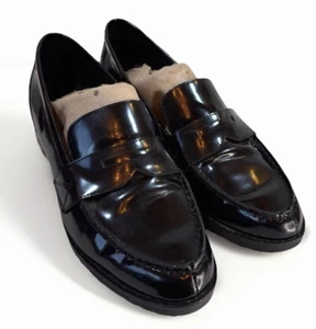 Marc Fisher Loafers Size 7M Black Patent Penny Preppy Academia - Picture 1 of 11