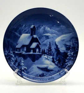 PLATO DE NAVIDAD PORCELANA AZUL GENUINO DISEÑO BERLÍN DE 1973 WENDELSTEIN - Imagen 1 de 2