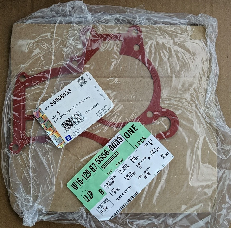 Engine Water Pump Seal ACDelco GM Original Equipment 55568033 - Image 1 of 1