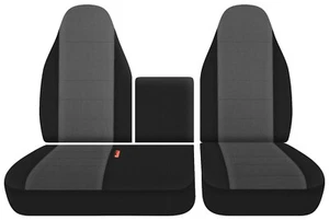 fits Isuzu N series trucks NPR NQR NRR front seat covers 40-60 Seat+Console - Picture 1 of 1
