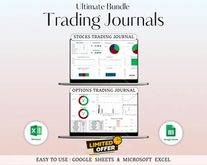 Ultimate Stocks & Options Trading Journal | Google Sheets & Excel - Picture 1 of 3