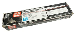 Grip Rite #8 x 1-3/4" Yellow Zinc Plated Collated Subfloor Screws 1000 Ct SF134C - Picture 1 of 6