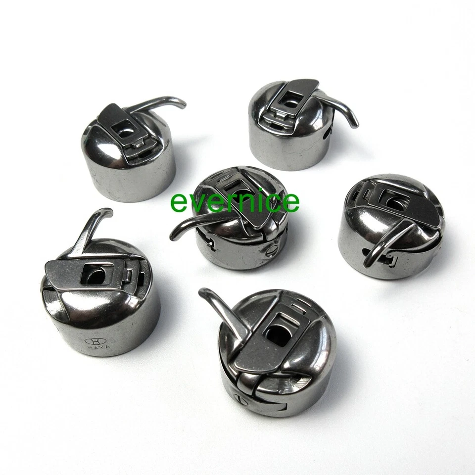 Estojo de bobina 6 peças para SINGER 15 classe Elna Kenmore Brother Bernina - Imagem 1 de 3