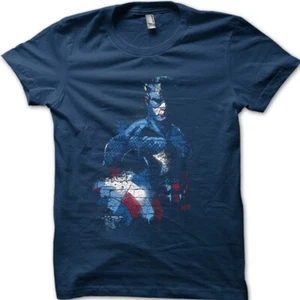 Captain America SUPERHERO printed cotton t-shirt 8984 - Picture 1 of 5