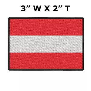 PARCHE BORDADO BANDERA DE AUSTRIA EMBLEMA AUSTRIACO recuerdo aplique viena - Imagen 1 de 12