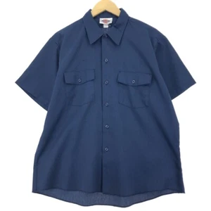 ~90'S Dickies Short Sleeve Work Shirt Made in USA Men's XL Vintage /eaa447575 - Picture 1 of 7