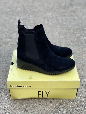 FLY London Lita Chelsea Boots Women's Size 39 Black 229FLY - Image 1 of 4