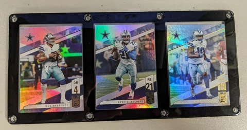 DALLAS COWBOYS 3 CARD PLAQUE DAK PRESCOTT EZEKIEL ELLIOTT AMARI COOPER Cover