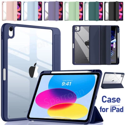 Hülle für iPad A16 11 10 9 8 7 6 Gen Air 5 4 Pro 11 Tasche Cover mit Stifthalter - Bild 1 von 4