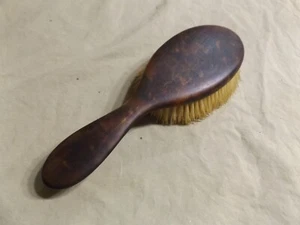 Antique 19th C Shell Hair Brush As Is w Cracks Bristles Seem Natural - Picture 1 of 7