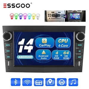 Android 14 4+64G Carplay Autoradio GPS NAV Für Opel Corsa C/D Zafira Astra G H - Bild 1 von 14