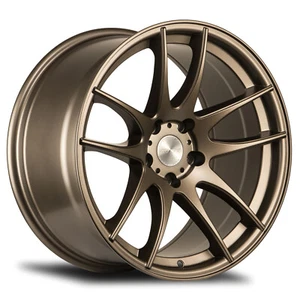 18x8.5 +35 F| 18x9.5 +35 R| Avid 1 AV-32 5x114.3 Matte Bronze Wheels (Set of 4) - Picture 1 of 3