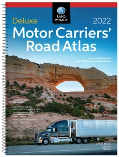 2022 Deluxe Motor Carriers' Road Atlas by Rand McNally (2021) US, Canada & Mexic Foto 1 de 1