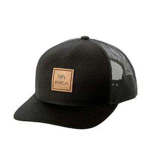 RVCA All The Way Curved Brim Trucker Hat Black - Picture 1 of 2