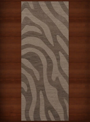 Gray Swirls Lines Stripes Transitional Area Rug Animal Print DV2 - Image 1 of 2