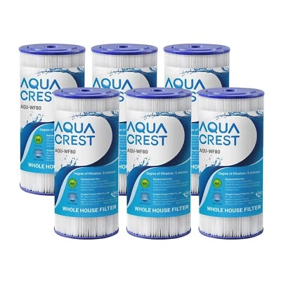 AQUA CREST FXHSC Whole House Water Filter Replacement for GE® FXHSC, GXWH40L(6) - Image 1 of 4