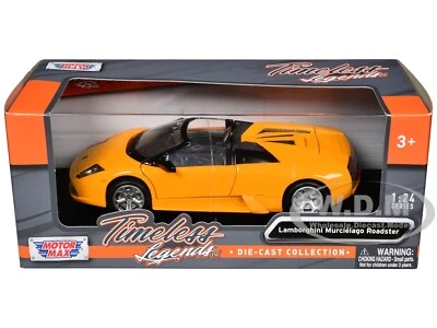 LAMBORGHINI MURCIELAGO ROADSTER ORANGE 1:24 MODEL CAR BY MOTORMAX 73316 - Image 1 of 4