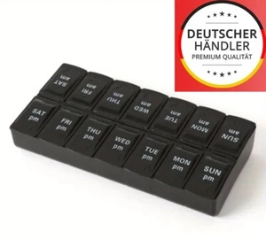 Tablettenbox 7 Tage 2 Fächer Medikamente / Pillen  Medikamentenbox Pillendose - Bild 1 von 6